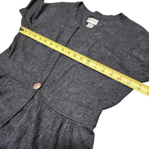 Motherhood Maternity Gray Cardigan Sweater‎ Long Sleeve Button Flowy Tunic M - Picture 7 of 13